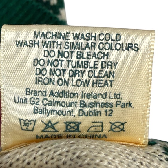 Jameson Ugly Christmas Sweater Green Irish Whisky Fair Isle Knit Size XLHoliday - Picture 8 of 9